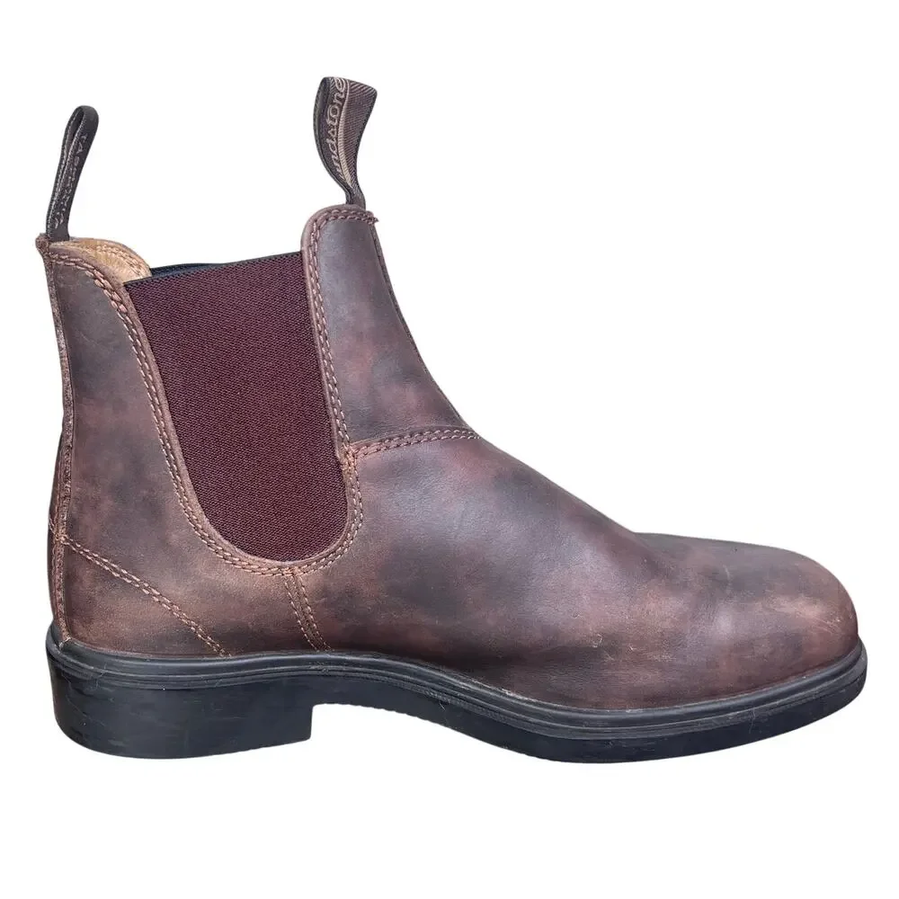Blundstone Classic Rustic Brown Leather Chelsea Boots Size 9.5 US 10.5